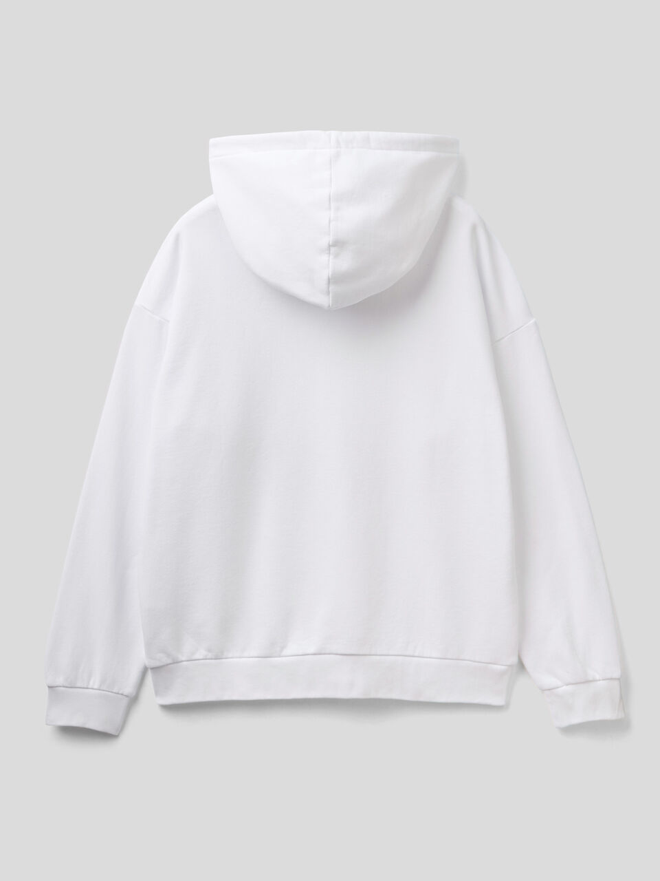 Organic cotton sweatshirt with logo print image number 2