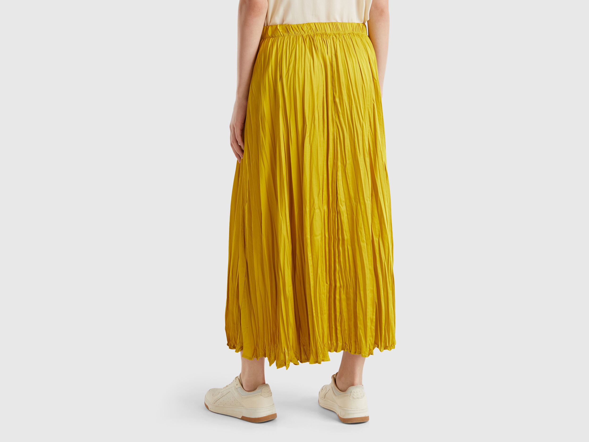 Yellow bikini pleated skirt on sale