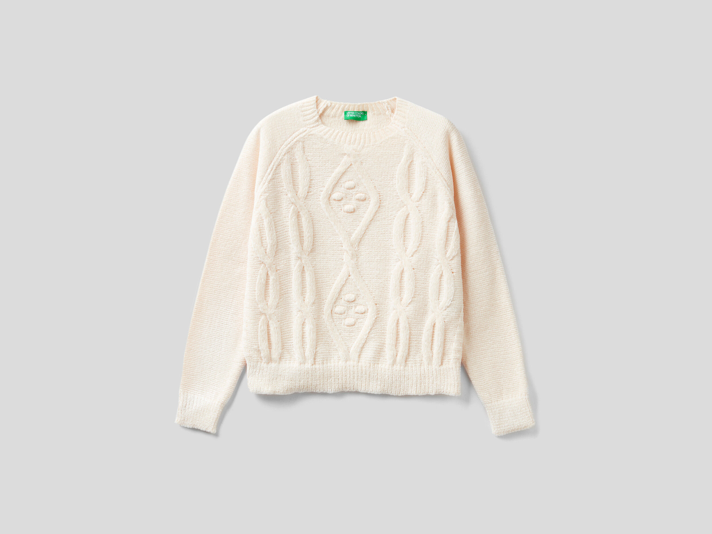 Chenille cable sales knit sweater