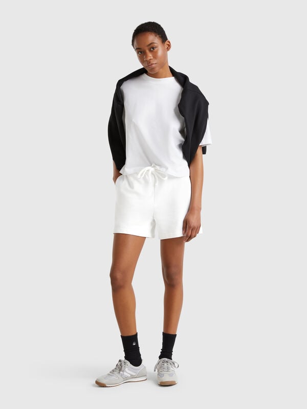Shorts with logoed elastic Women