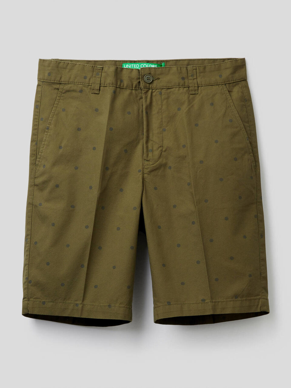 100% cotton patterned bermudas image number null