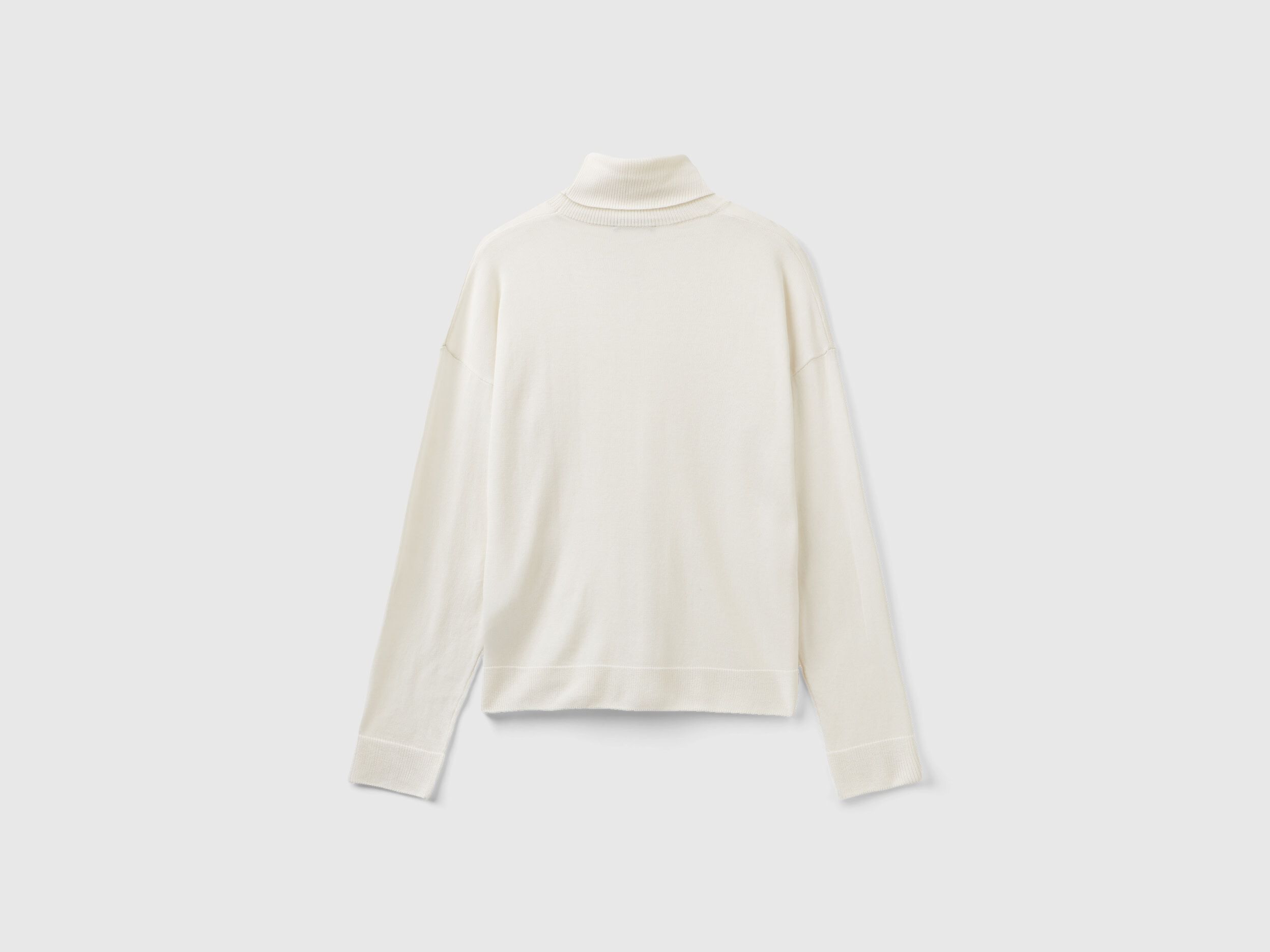 Cotton hot sale white turtleneck