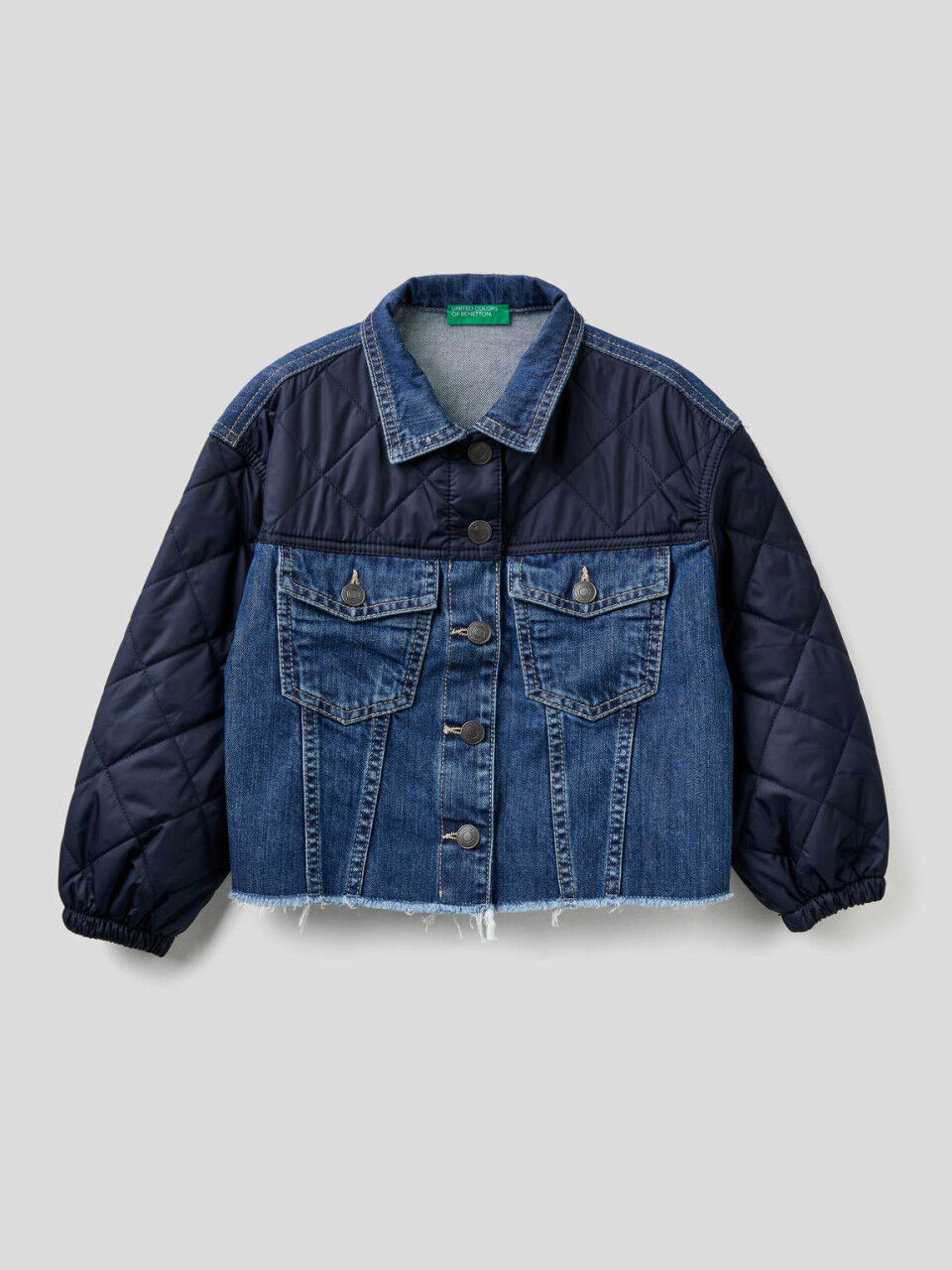 Cazadora vaquera niña benetton clearance
