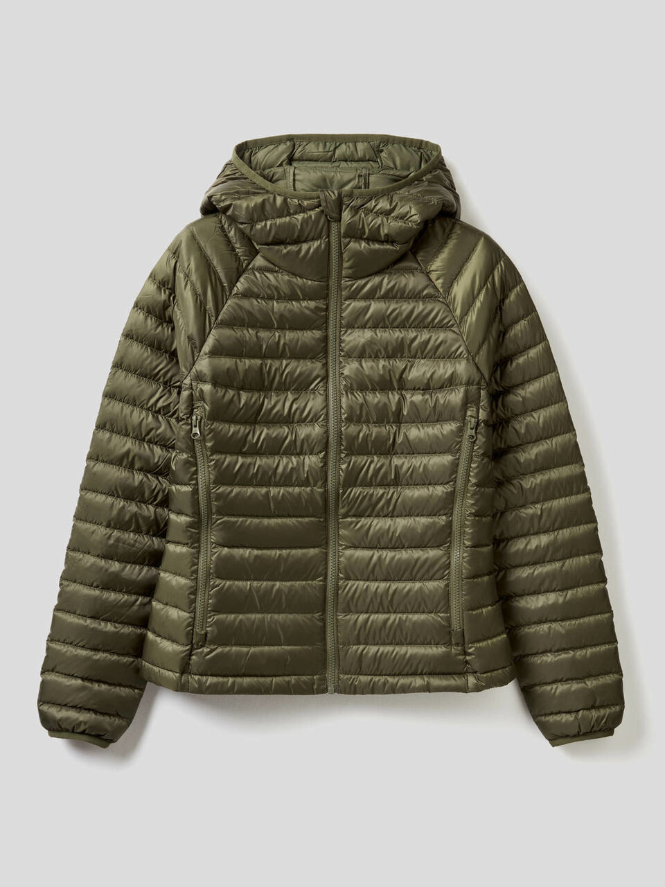 Puffer jacket with hood image number 1