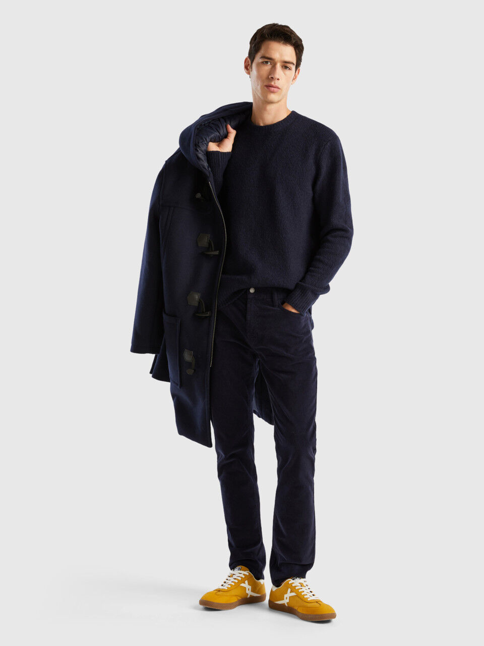 Slim Fit Velvet suit trousers - Dark brown - Men | H&M