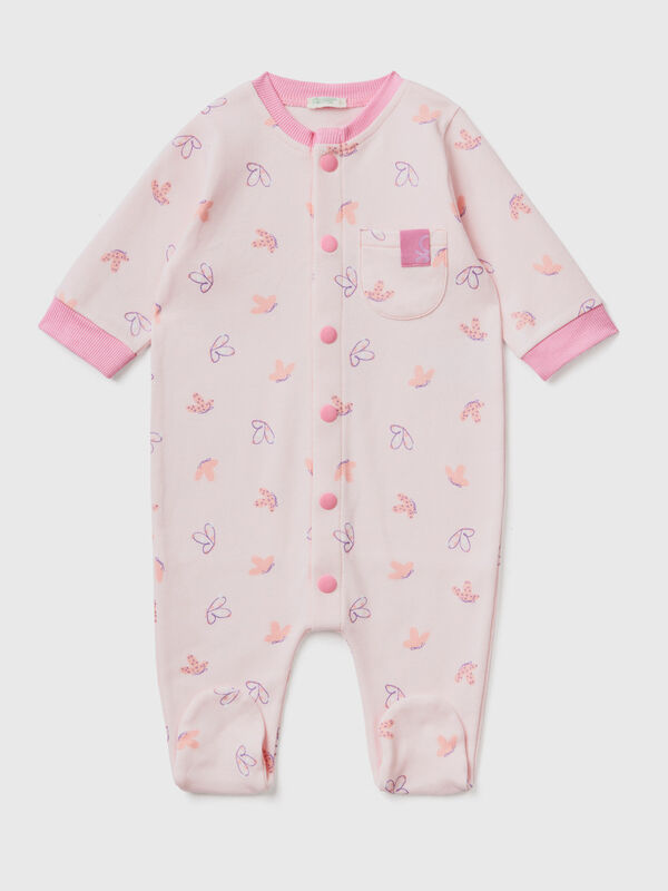 Patterned onesie in organic cotton New Born (0-18 months)