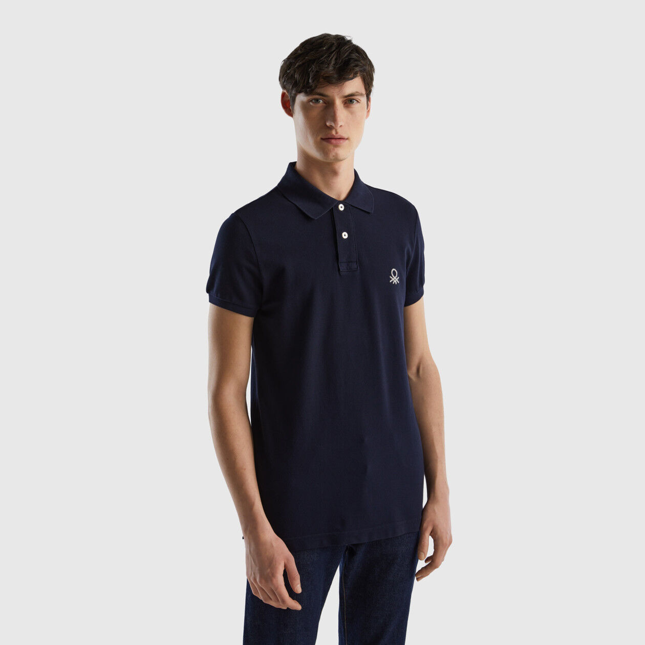 Benetton muscle 2025 fit polo