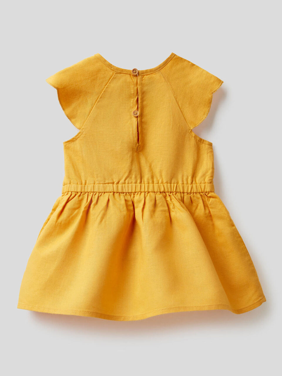 Vestido de lino mixto image number null
