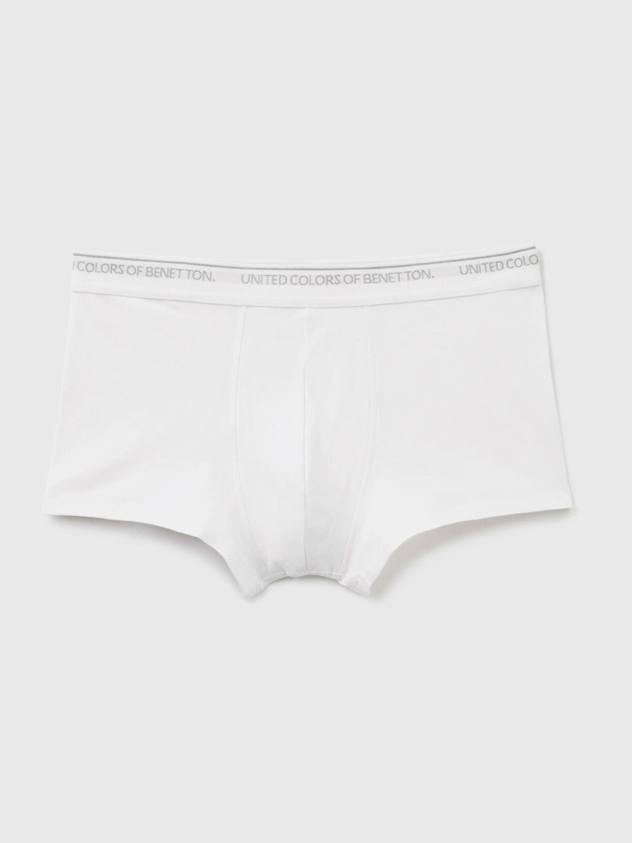 Fitted boxers in organic cotton White Benetton