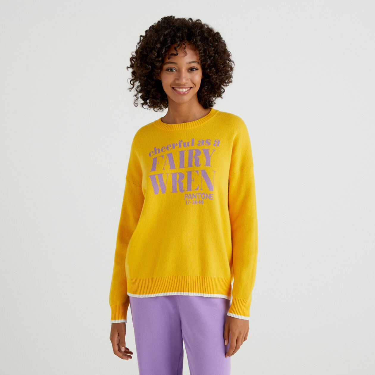 Yellow sweater online