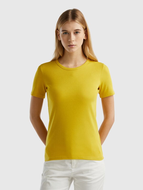 Camiseta de algodón de fibra larga Mujer