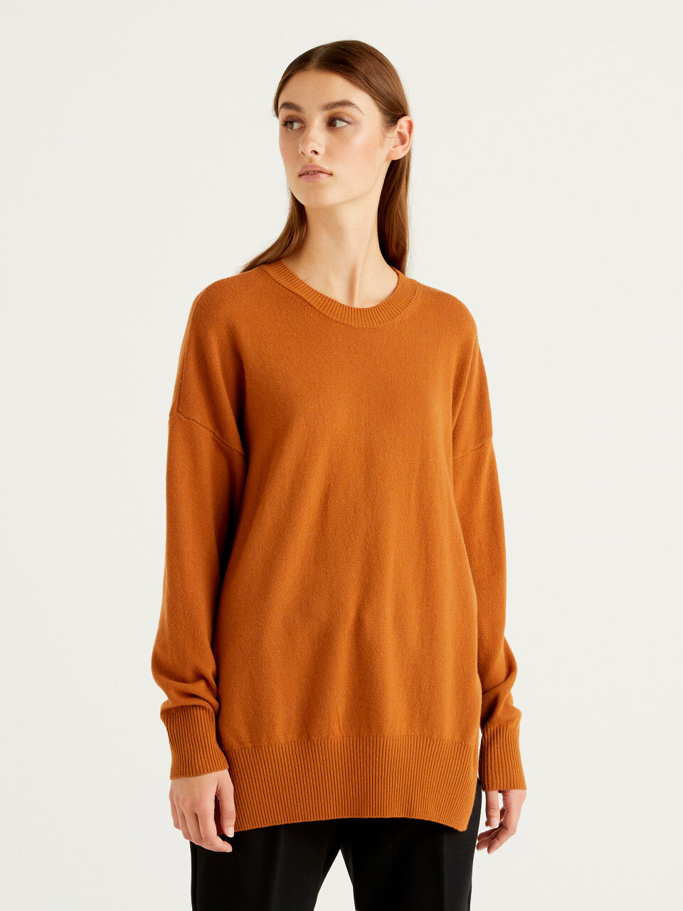 Oversized scoop hotsell neck sweater