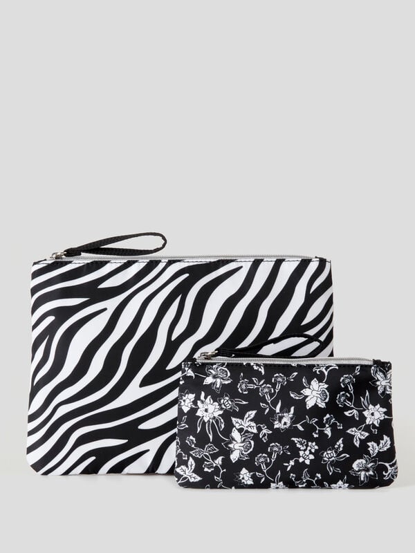 Two printed beauty cases Women