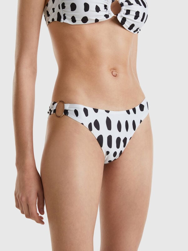 Braguita de bikini con animal print Mujer