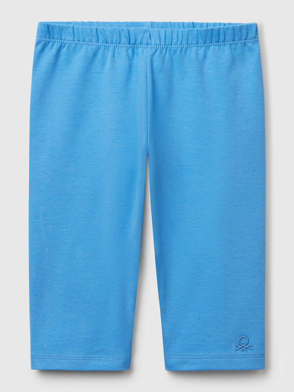 3/4 leggings in stretch cotton Junior Girl