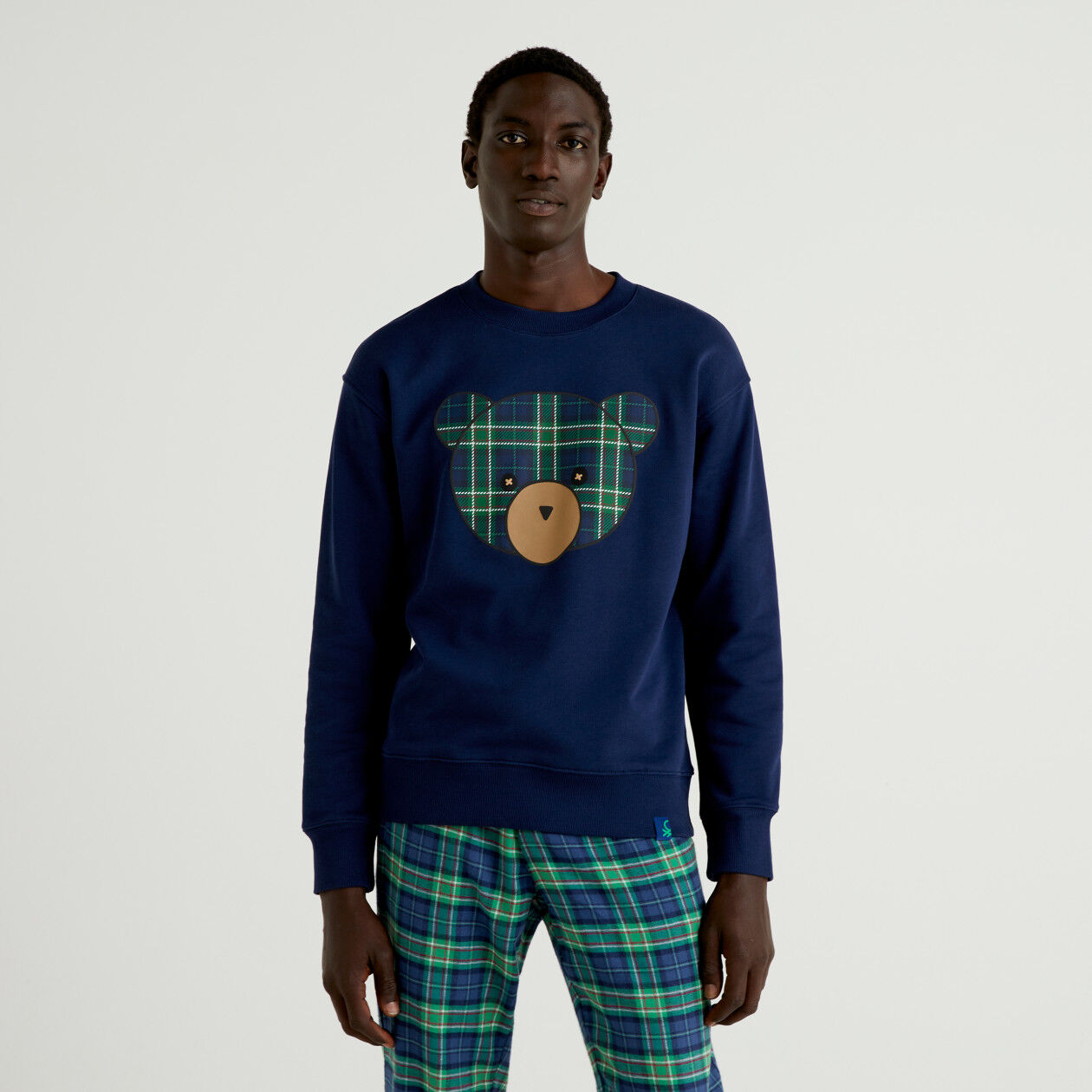 Bear print sweater outlet
