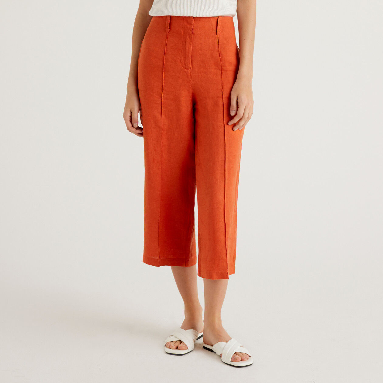 Lizzie Mid-Rise Straight Flowy Pants