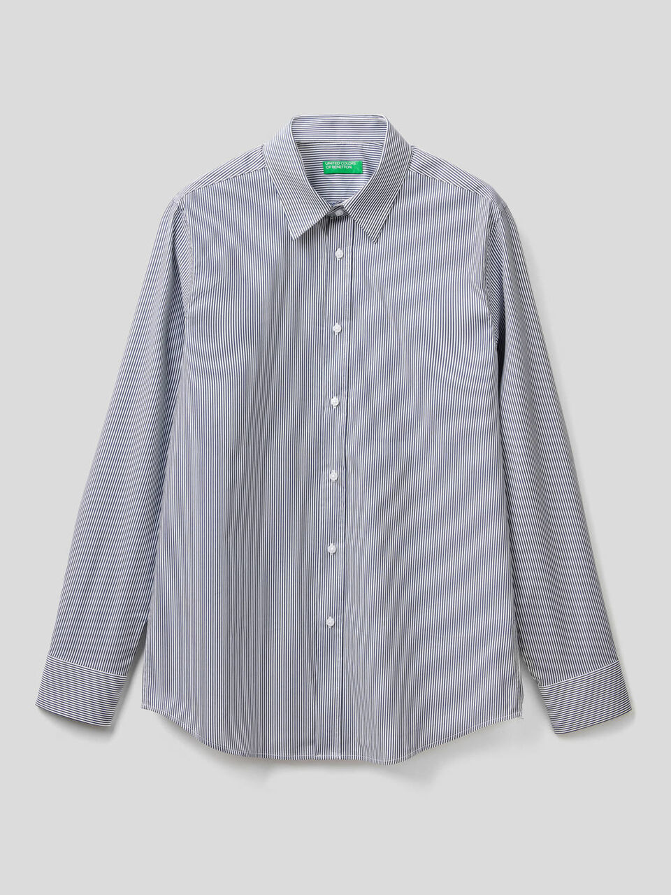 Shirt in yarn dyed stretch cotton image number null