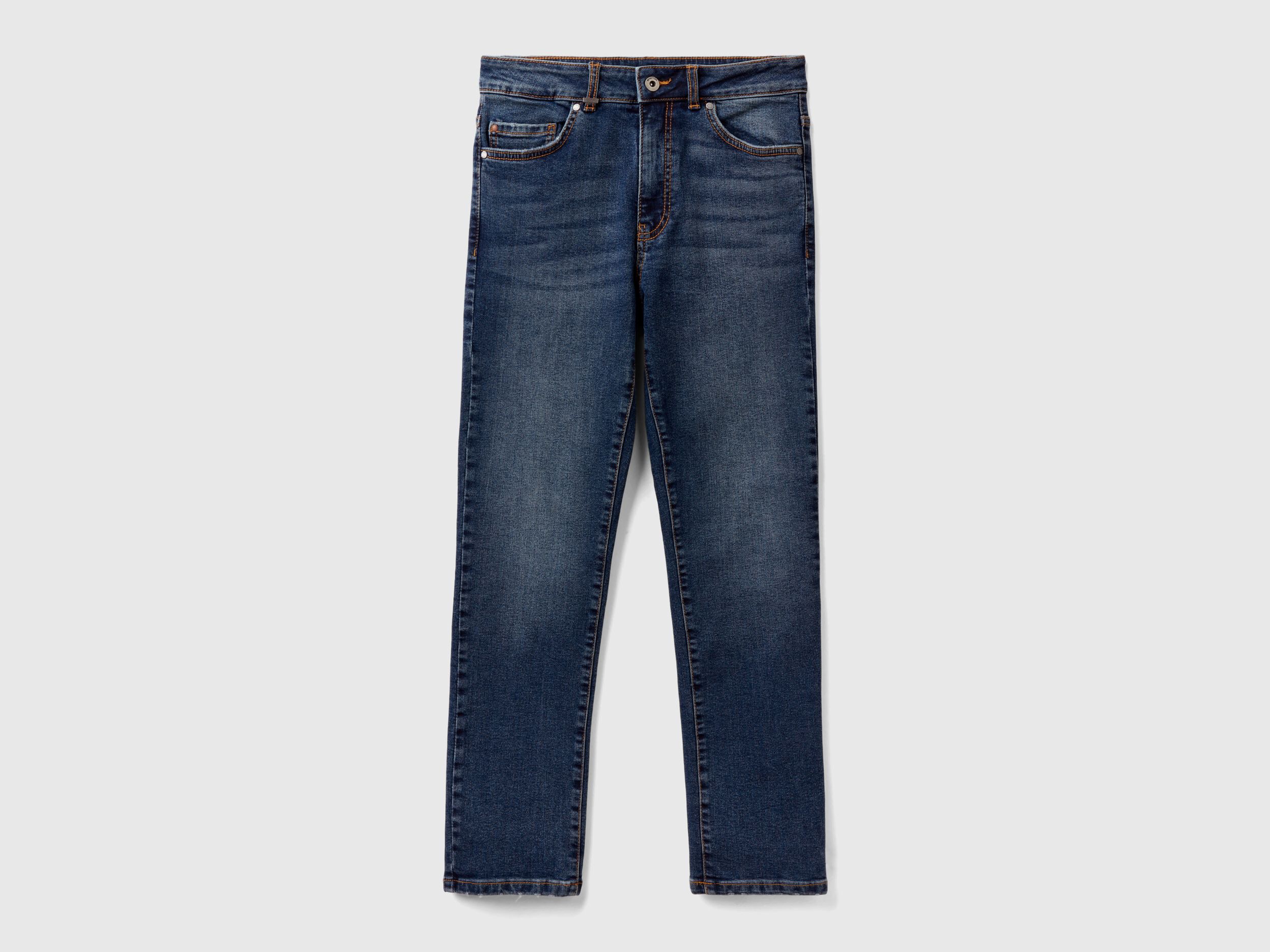 Slim fit high waisted jeans Blue Benetton