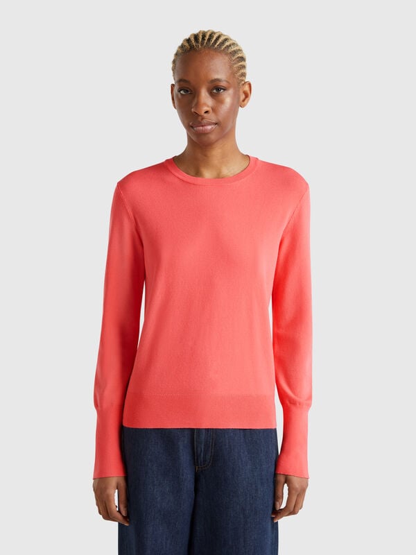Slim fit sweater in viscose blend Women