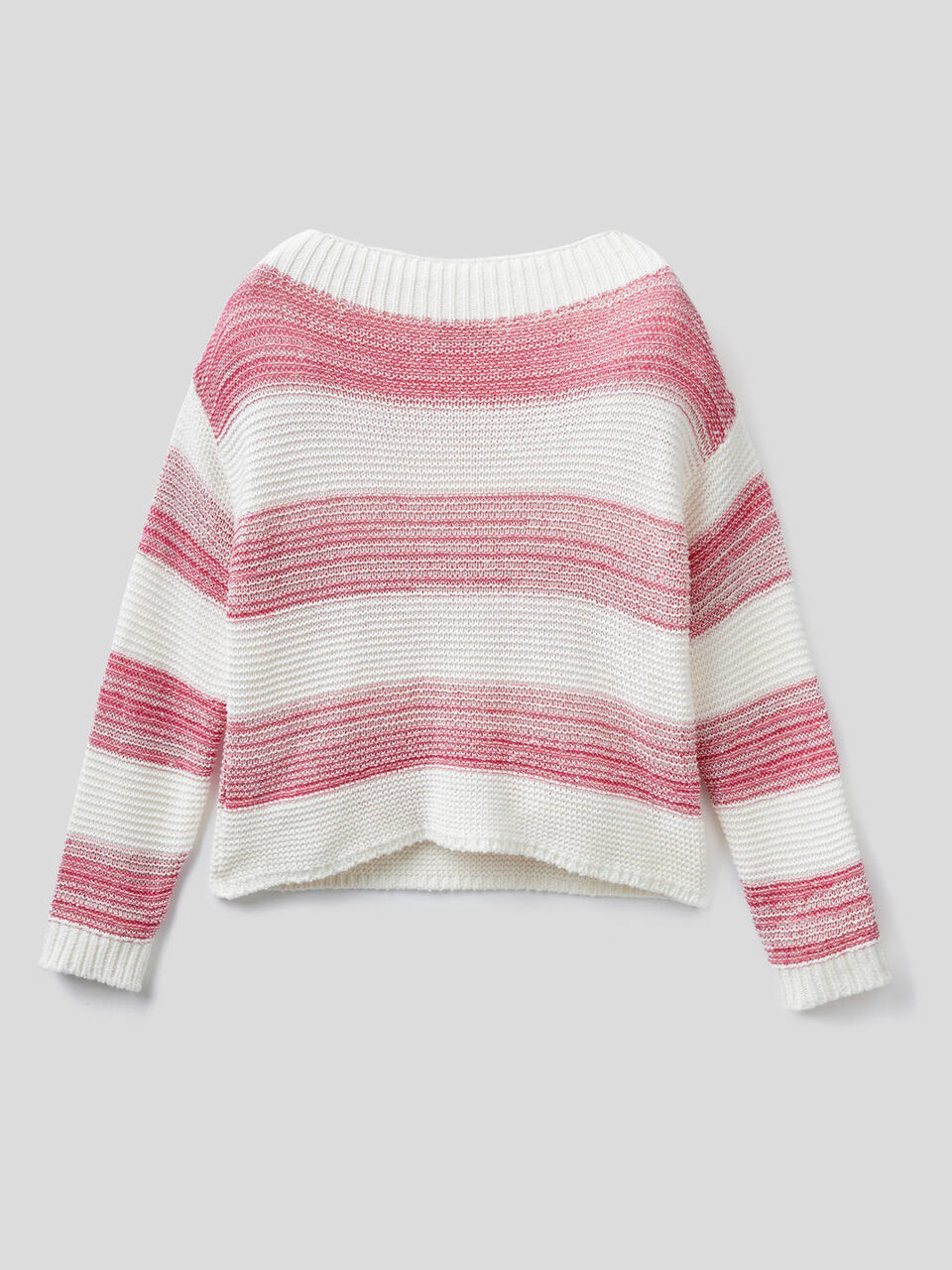 Striped sweater with sequins image number null