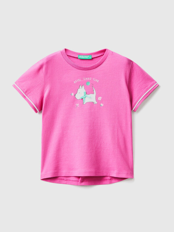 Camiseta De Manga Corta Elástica Y Casual De Color Liso * Para Bebé Niña