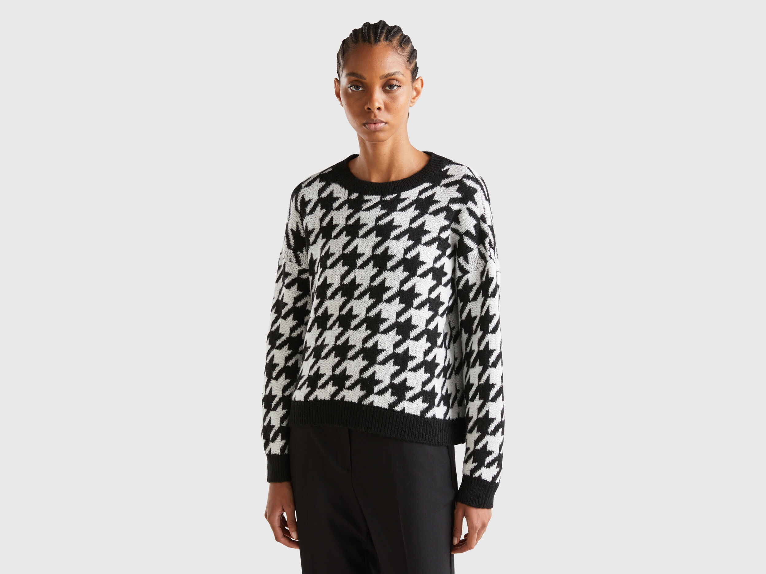 Houndstooth sweater on sale
