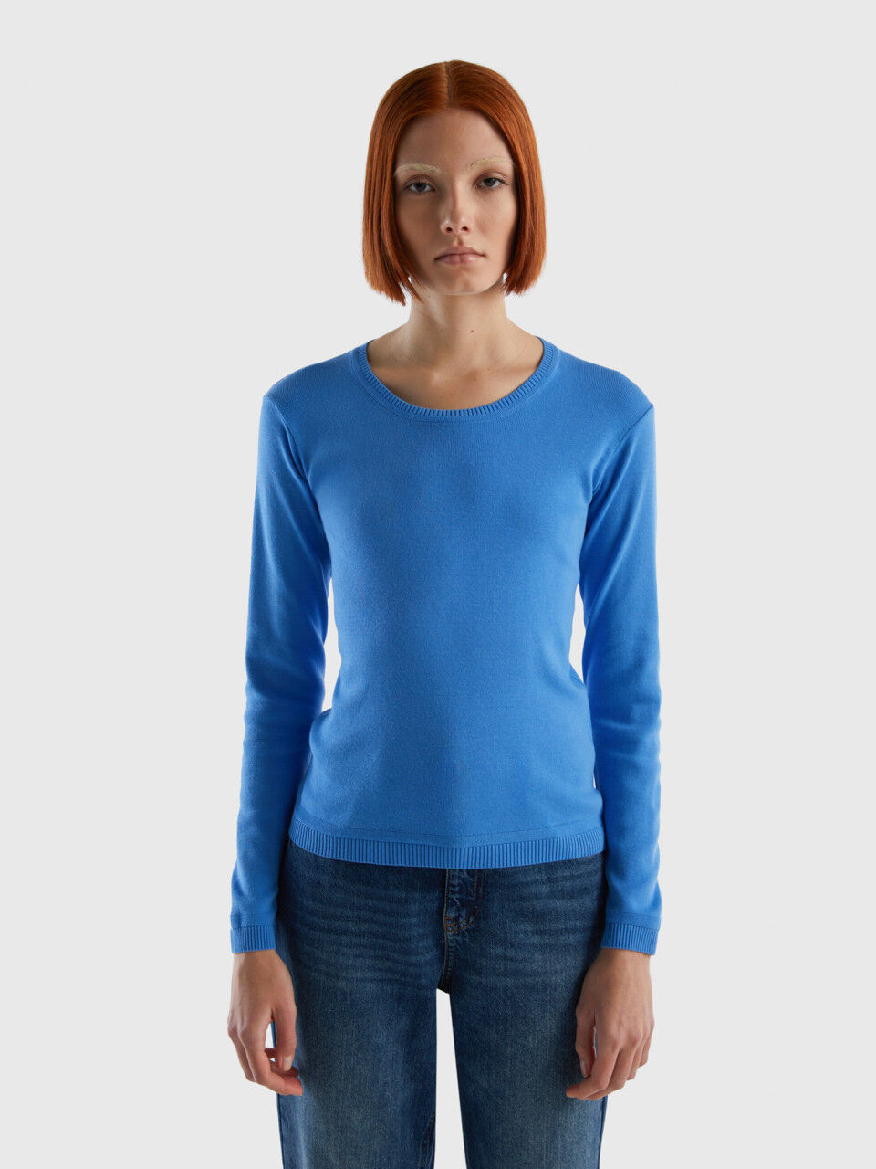 Long sleeve best sale womens cotton sweaters