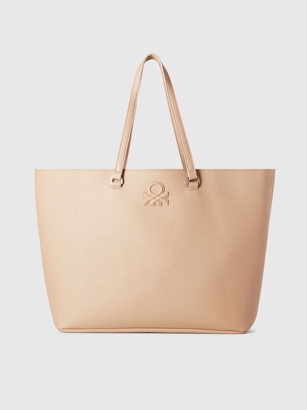 Tote Bag de tejido revestido Mujer
