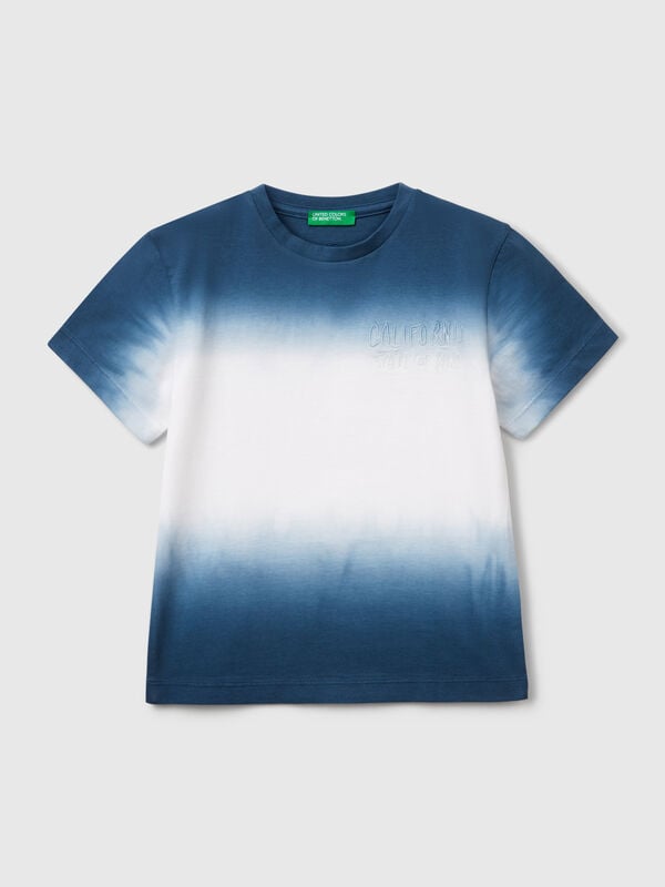 Dip-dye t-shirt with embroidery Junior Boy