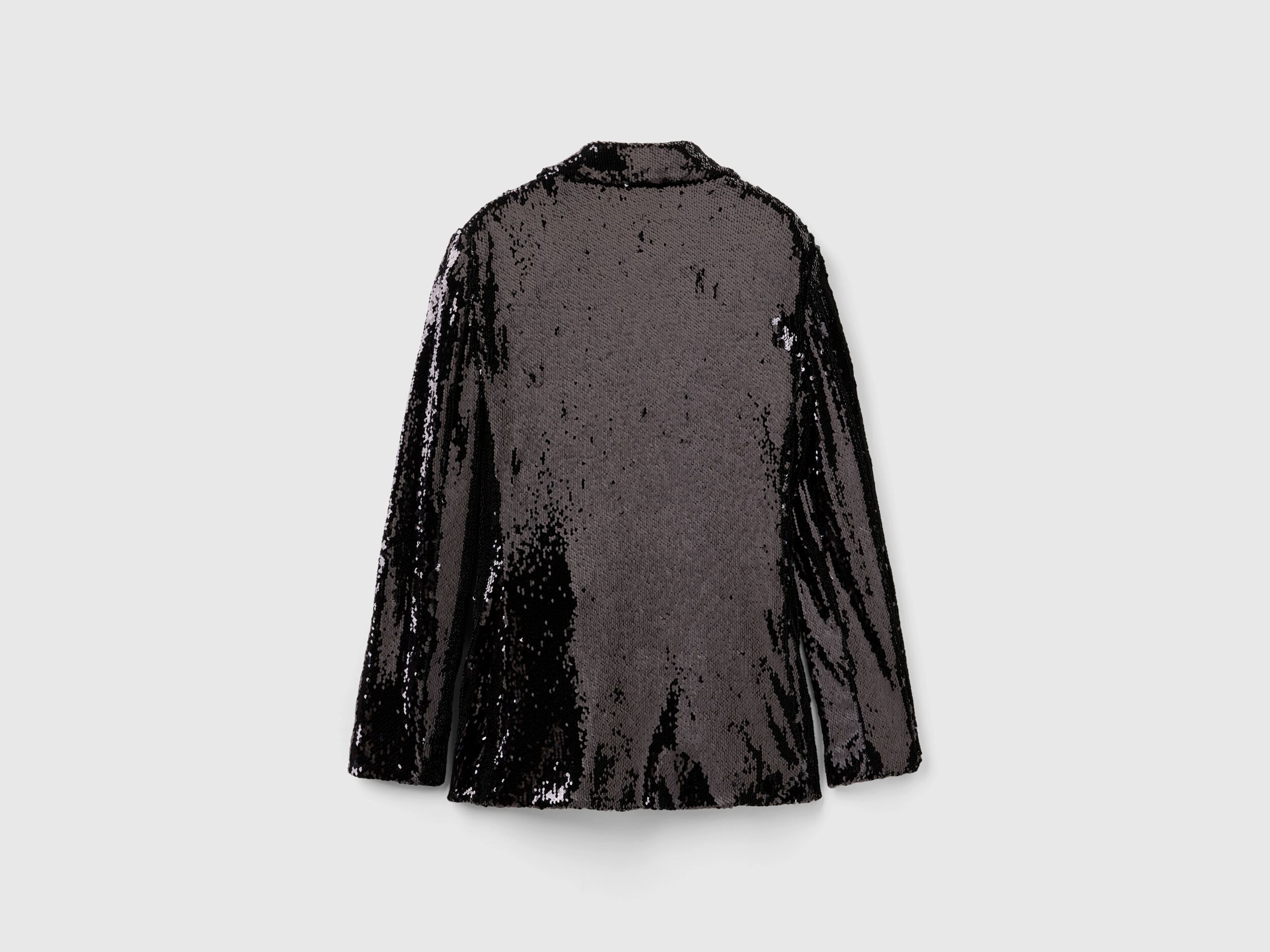 Blazer with sequins Black Benetton