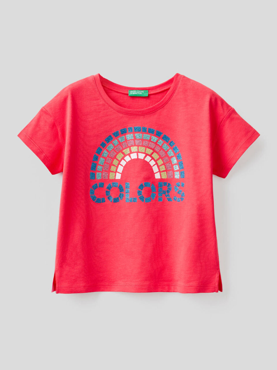 Camiseta con estampado de glitter image number 1