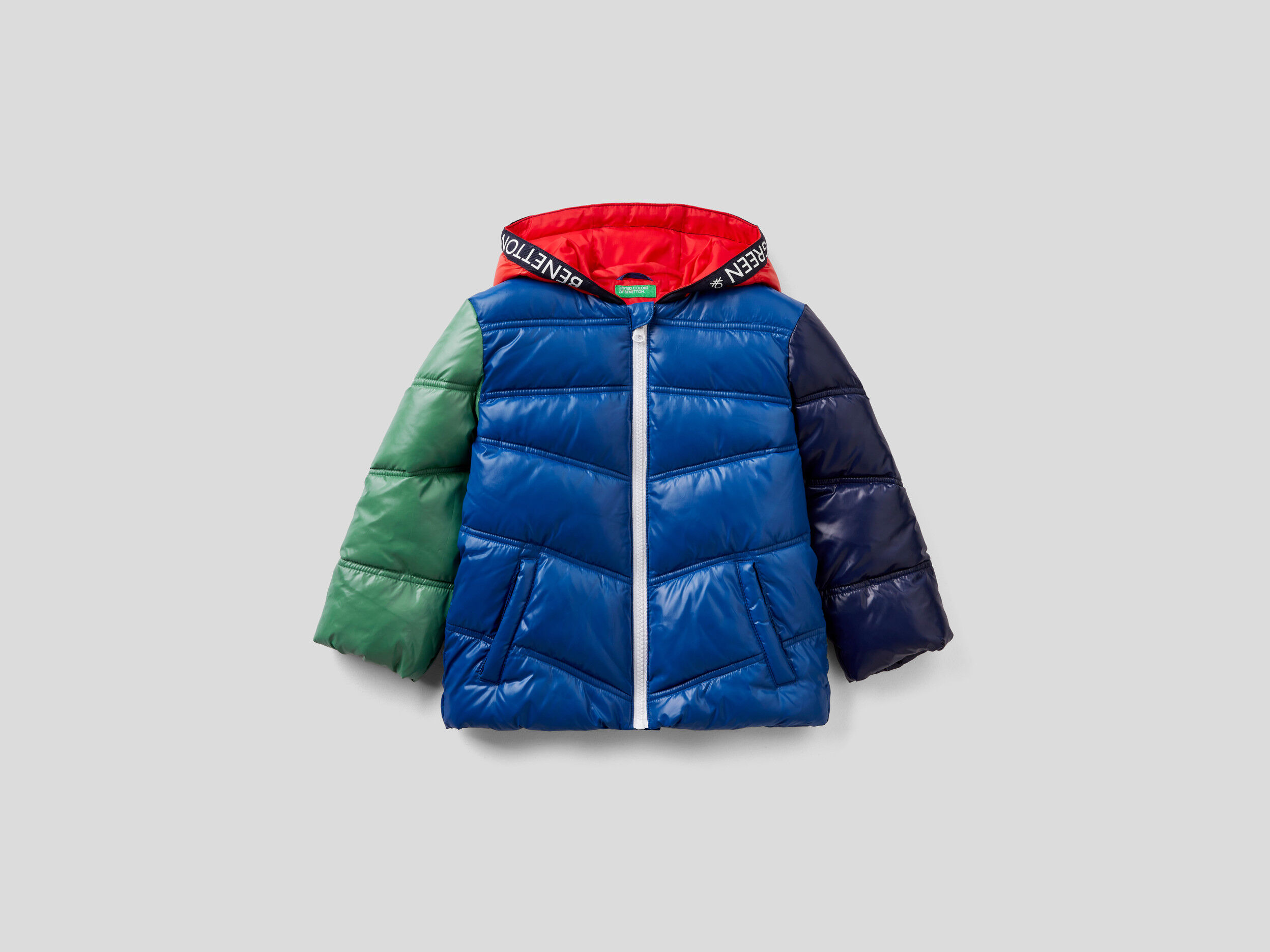 Benetton padded jacket with hood top