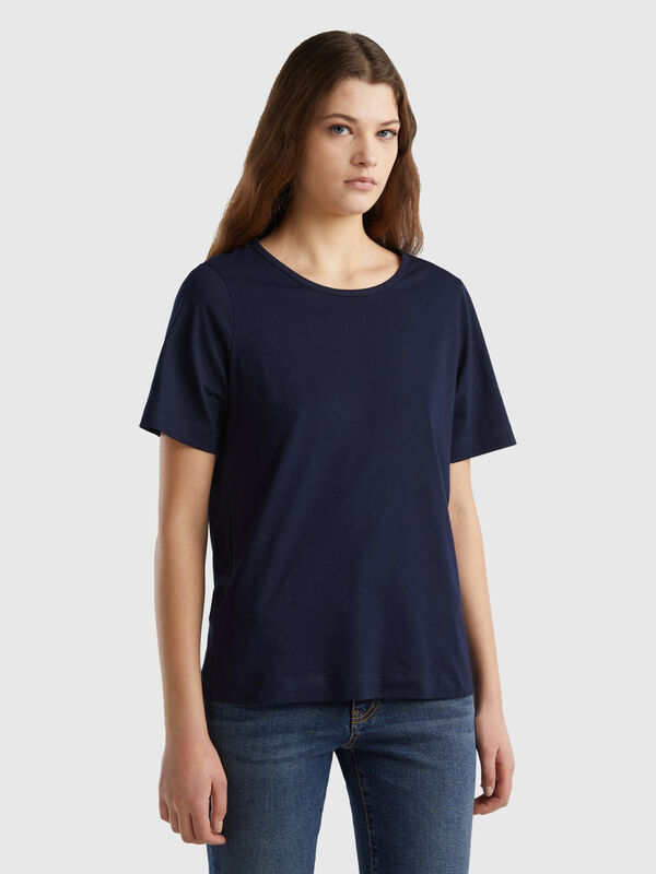 Dark blue short sleeve t-shirt Women