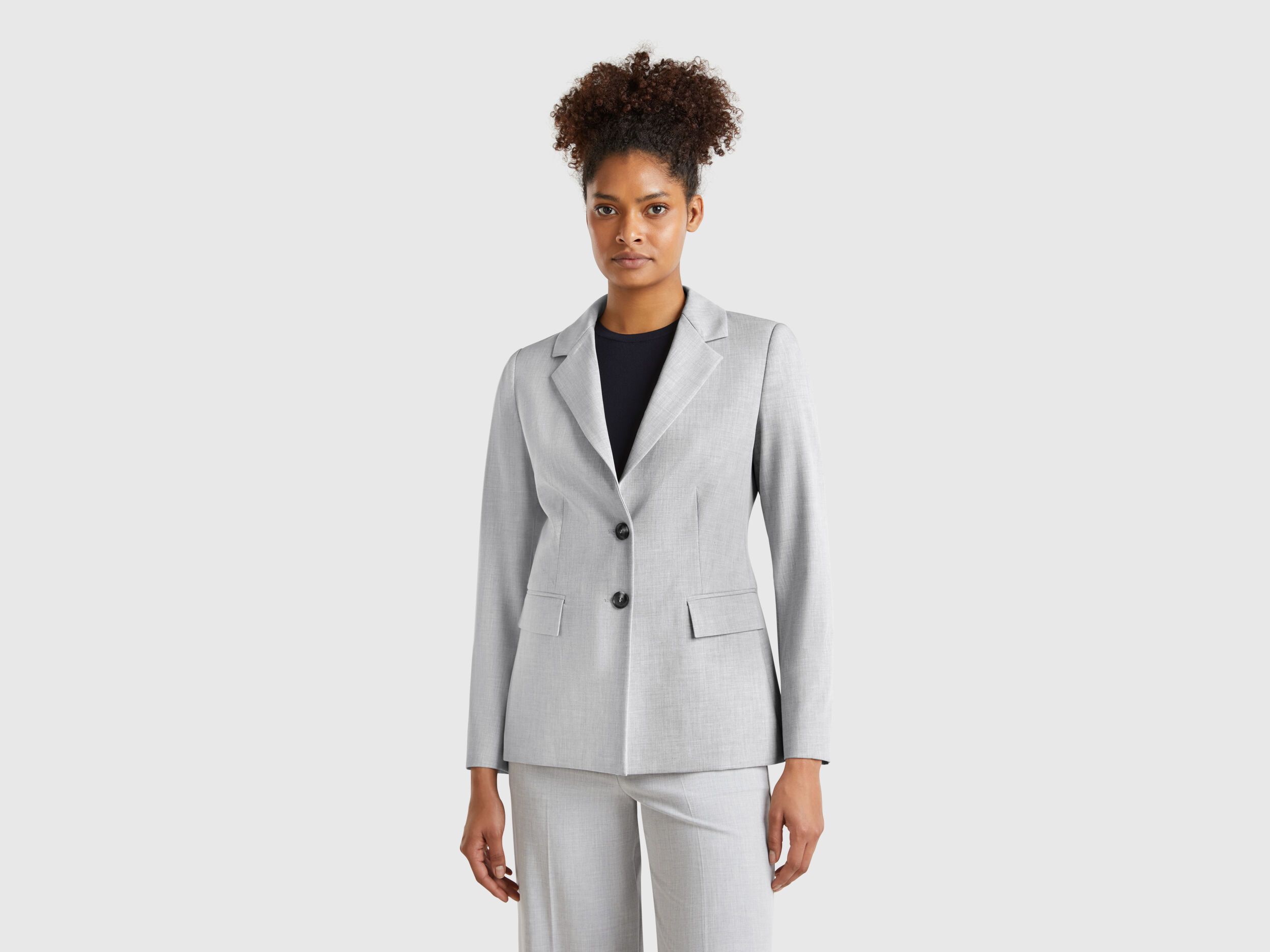 ジャケット Brioni SS25 'Flavia' blazer (RGW40NPCA26 6500) Slim fit blazer - Gray | Benetton