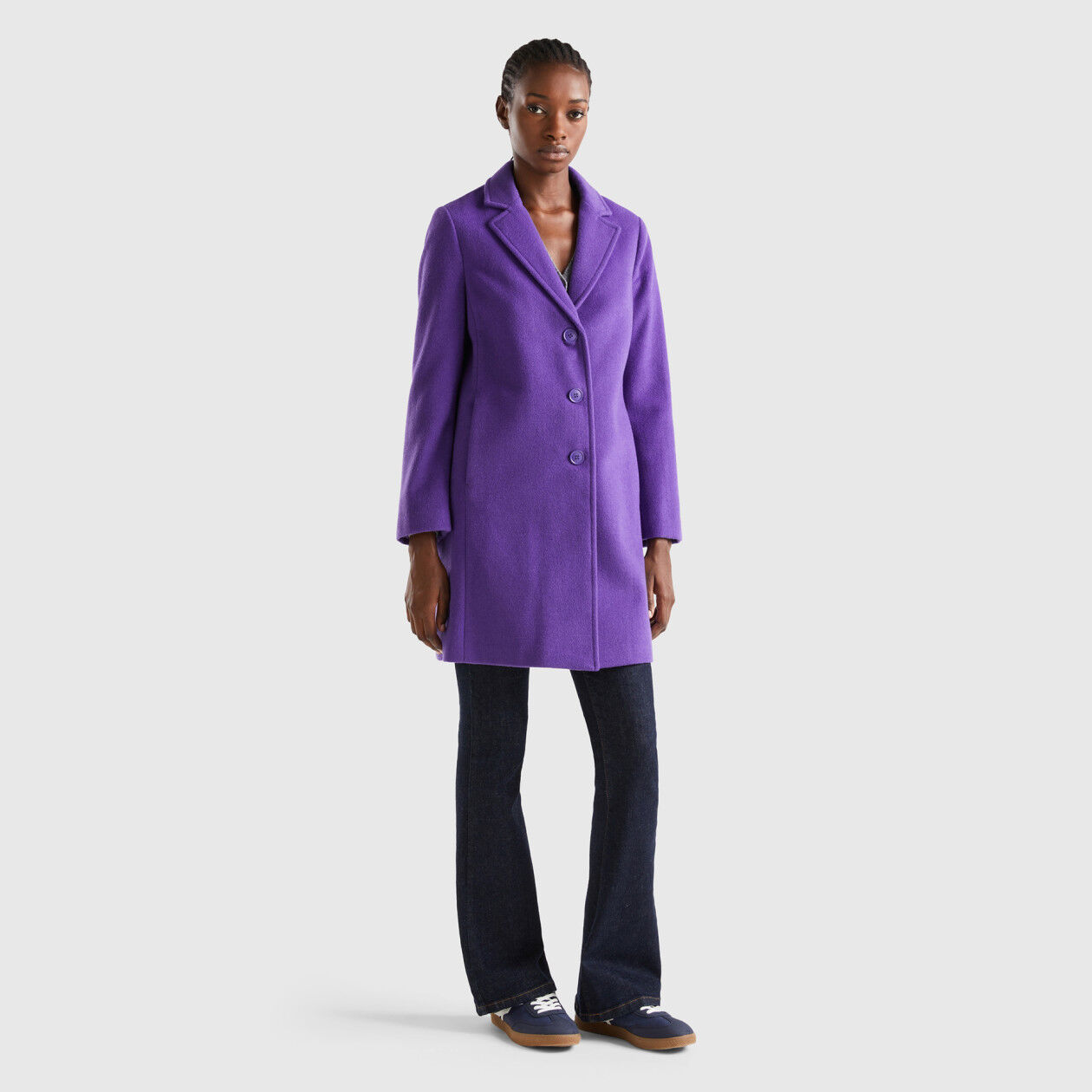 Violet sales wool coat