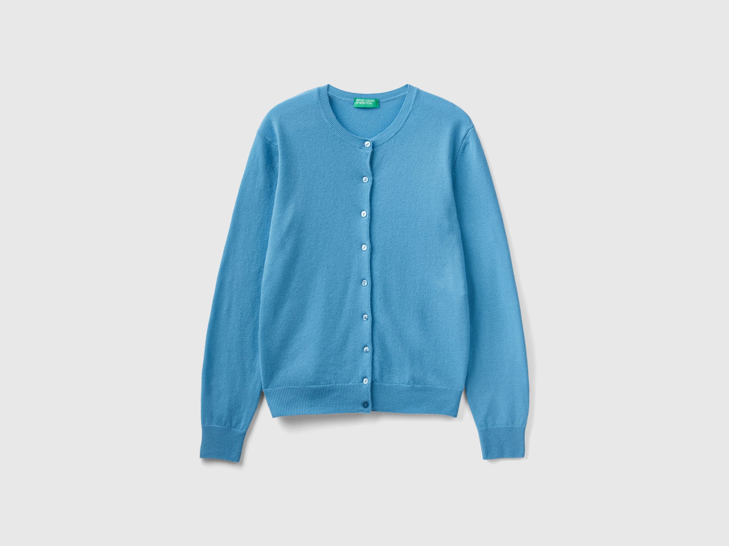 Women's light store blue cardigan sweater