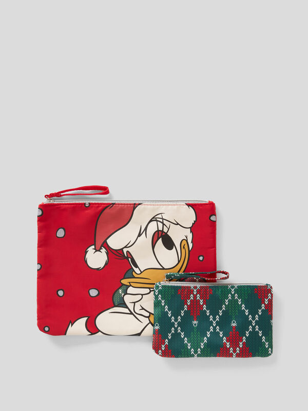 Two Daisy Duck Christmas beauty cases Women