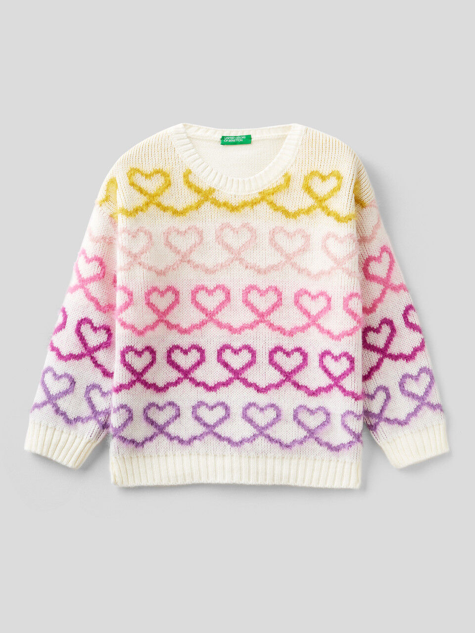 Kid Girls Sweaters and Knitwear New Collection 2024 Benetton