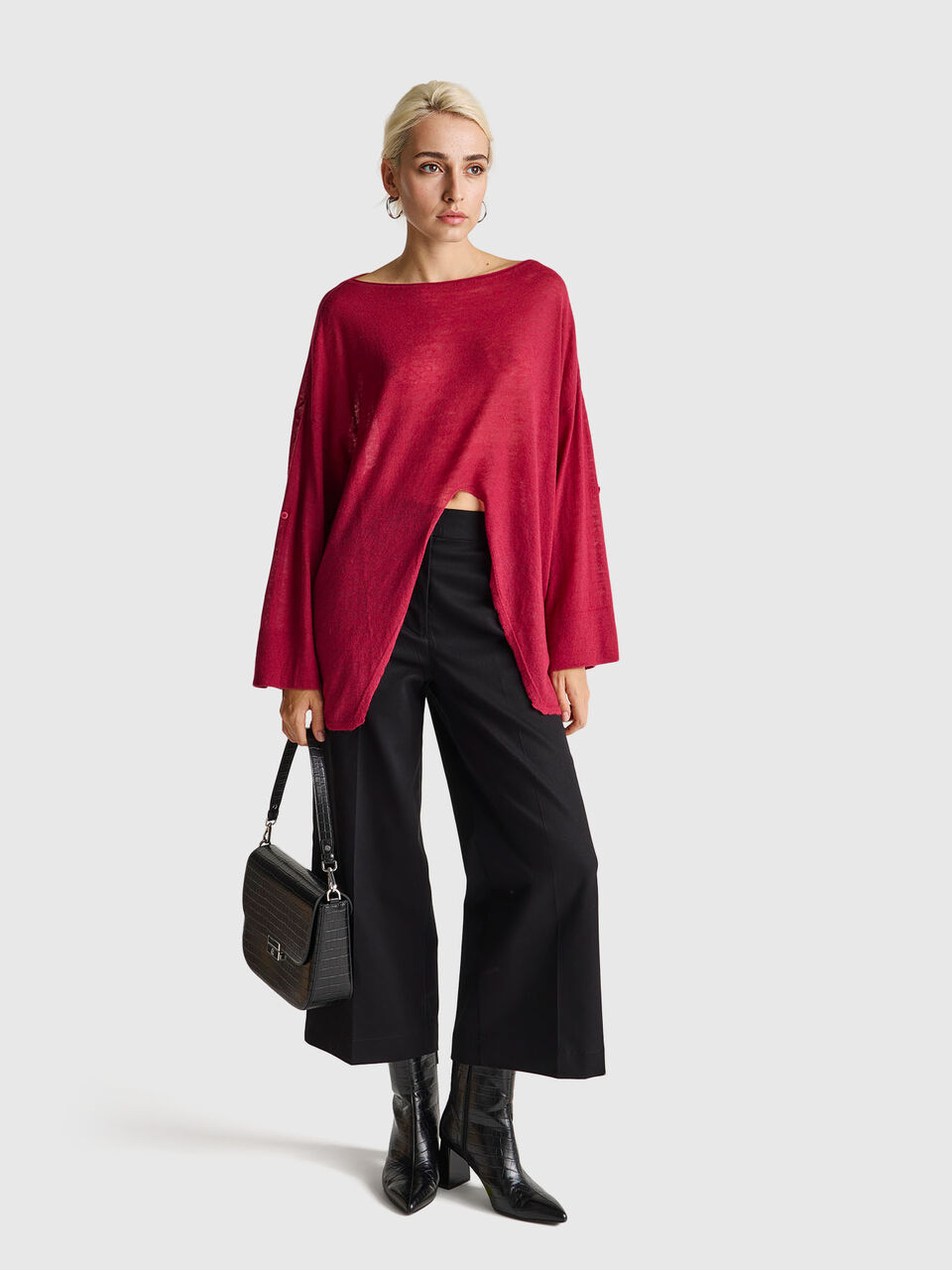 BOAT-NECK SWEAT.L/S Women image number null