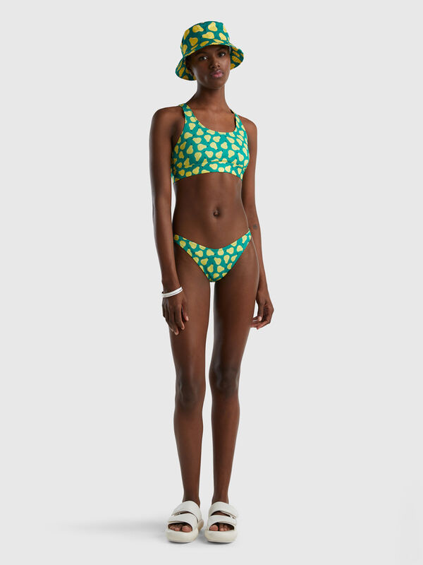 Teen Girls Plaid Twist Bikini Swimsuit
