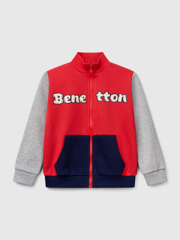Sudadera de algodón con cremallera Niño