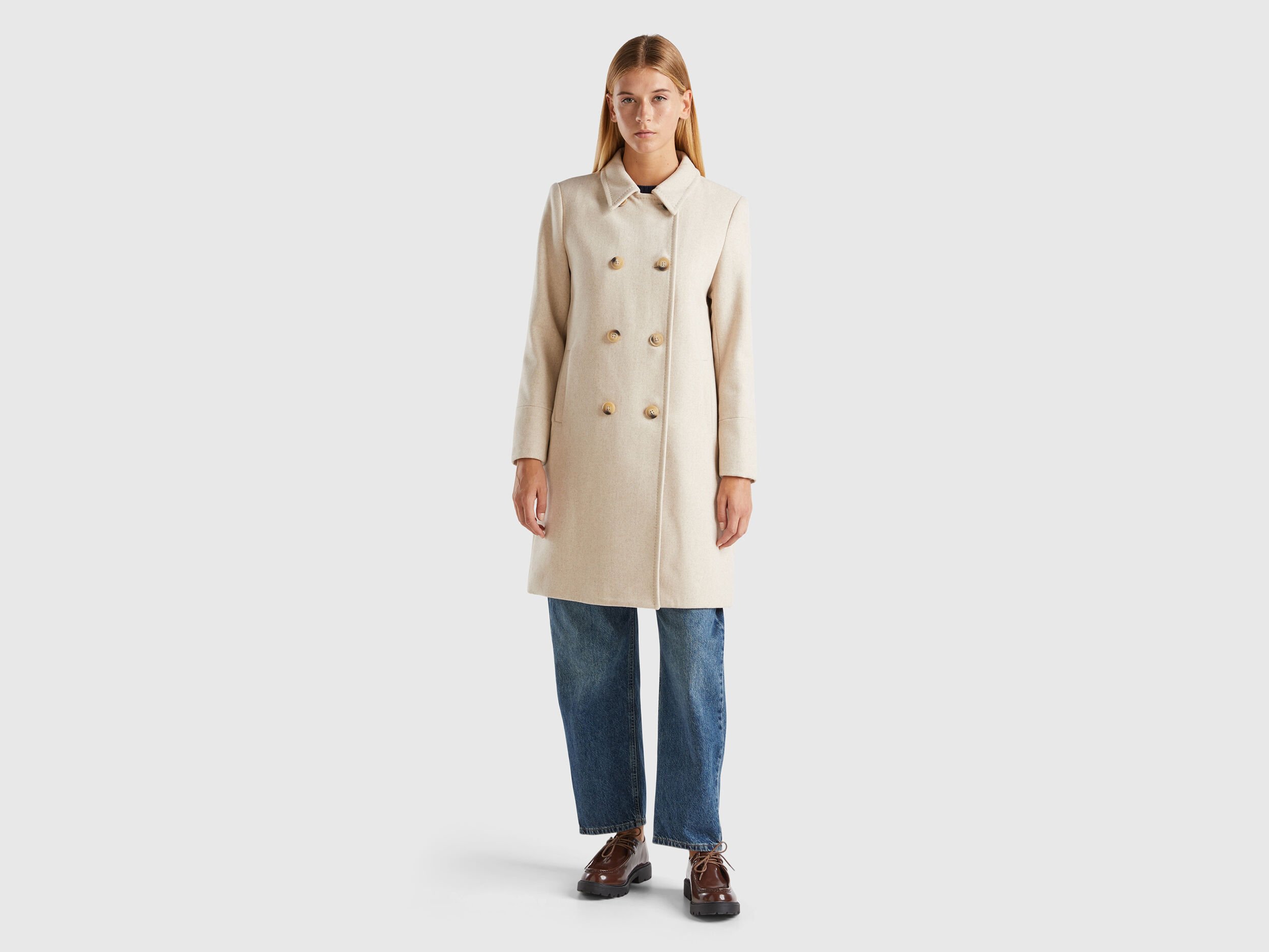 United colors of benetton wool coat online