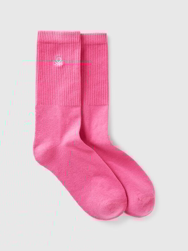 Calcetines deportivos en mezcla de algodón elástico