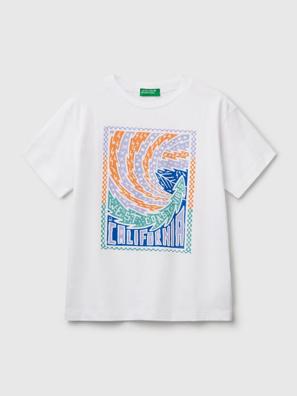 Camiseta de algodón con estampado Niño