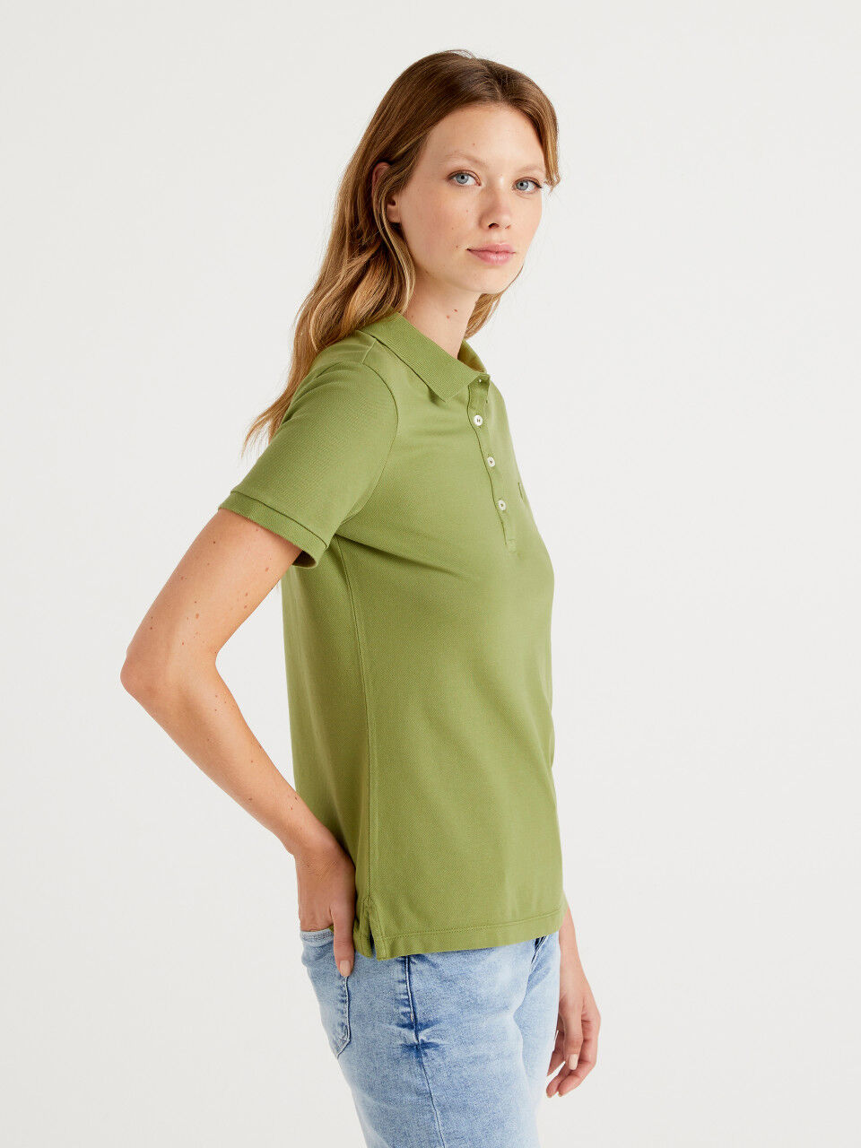 sconto 67% Verde S MODA DONNA Camicie & T-shirt Polo Basic Benetton Polo 