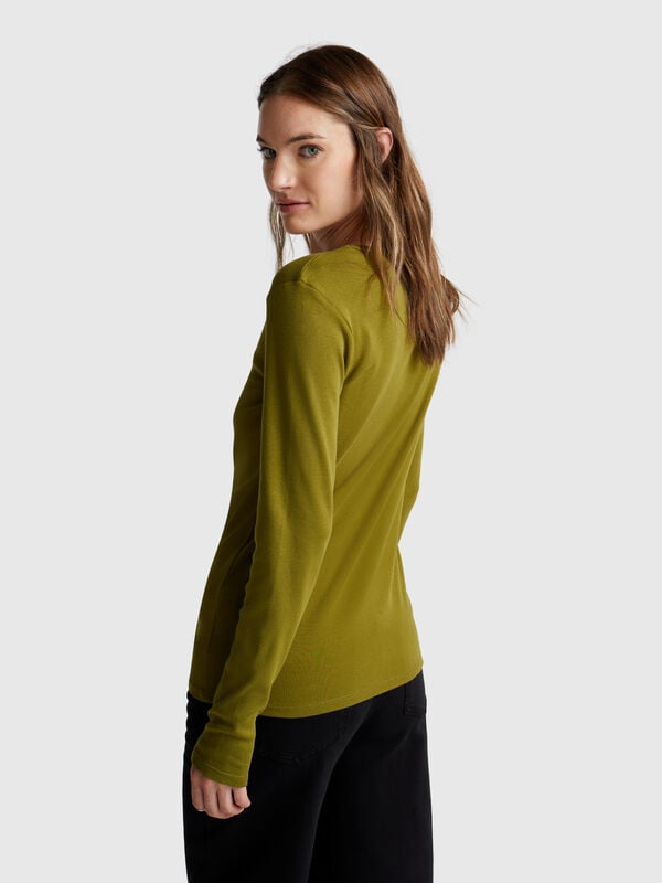 Camiseta de manga larga 100% algodón Mujer