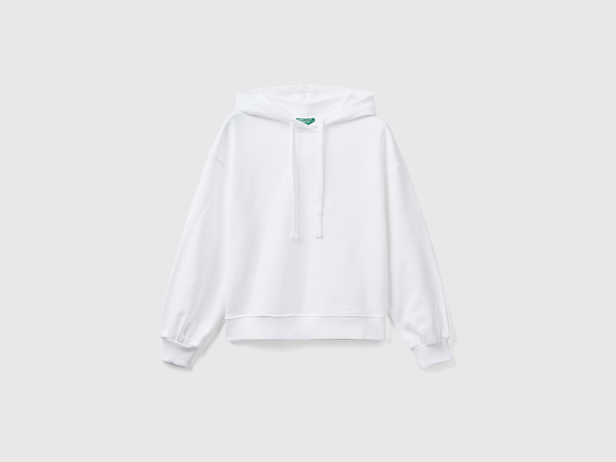 Plain white sale cotton hoodie