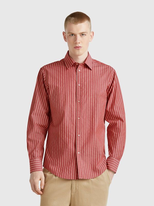 Regular fit striped shirt Men