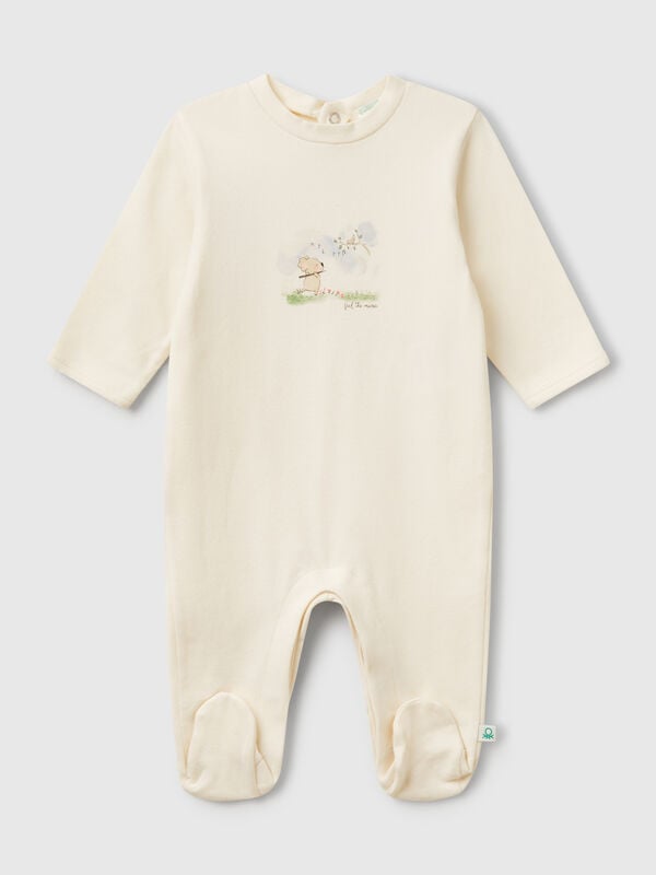Long jumpsuit with animal print New Born (0-18 months)